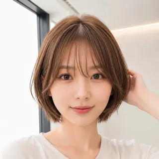 ショート カラー 大阪 天王寺 attraitななかのヘアスタイル