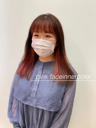 セミロング 小林 夢羽のヘアスタイル