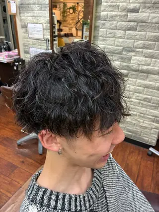 パーマ メンズ 川口 泰征のヘアスタイル