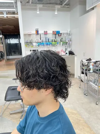 ショート パーマ メンズ SENTA✨メンズ パーマ✨fifth栄のヘアスタイル
