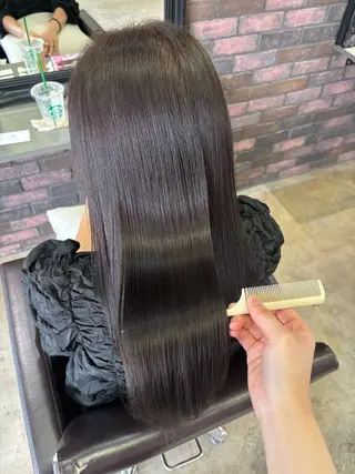 カラー 透明感カラー ここののヘアスタイル