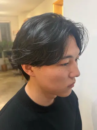 パーマ メンズ 青木 順のヘアスタイル