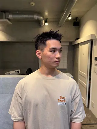 ショート メンズ 艶髪施術 関谷ヒュウのヘアスタイル