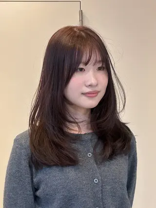 ミディアム カラー ナチュラル大人っぽい スタイル MAORIのヘアスタイル