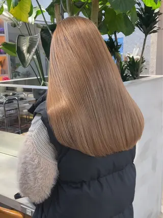 セミロング 艶々ブリーチ職人🎀 あげは💖のヘアスタイル