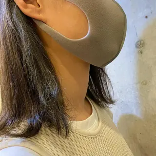 ミディアム 外間 智恵のヘアスタイル