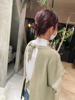 カラー ふじはら ひなこのヘアスタイル