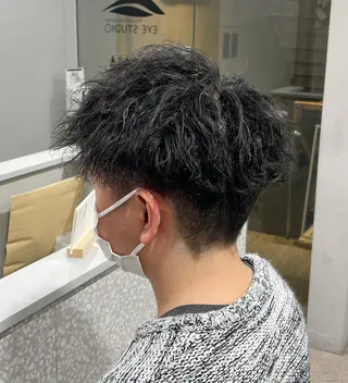 メンズ 京都河原町 メンズパーマ助川龍哉のヘアスタイル