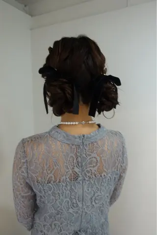 セミロング ヘアアレンジ mitsuki ブリーチモデルのヘアスタイル