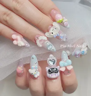 ネイル HANA 長さだしのネイルデザイン