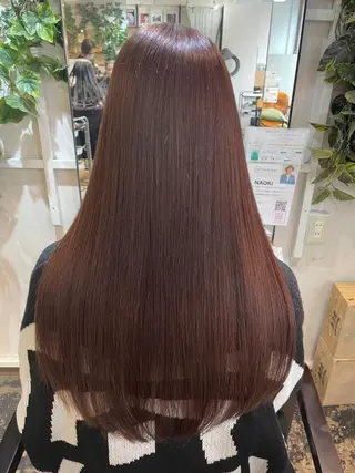 セミロング カラー パーマ ヘアアレンジ newi grande 横浜店のヘアスタイル