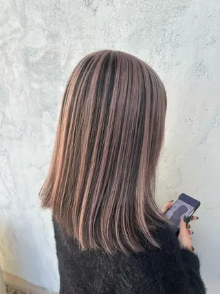 カラー 最高級エクステ /羽エクステ白石宇由のヘアスタイル