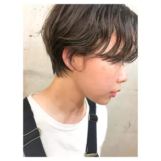 ショート カラー センスをお届けします 大谷将生infpのヘアスタイル