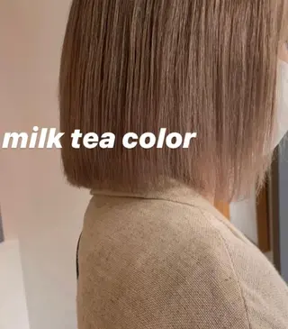 ミディアム カラー ブリーチなしWカラー ／レイヤー🎀マリノのヘアスタイル
