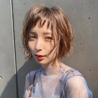 ショート パーマ ハッシュカット/艶感 カラー/ユウキ✨のヘアスタイル