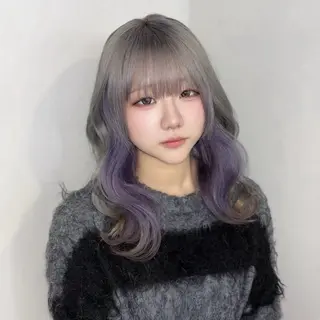ロング カラー Ren. 🦋デザインカラーのヘアスタイル