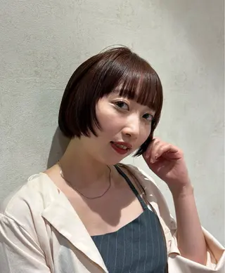 ショート Sora/レイヤー/ ブリーチなしWカラーのヘアスタイル