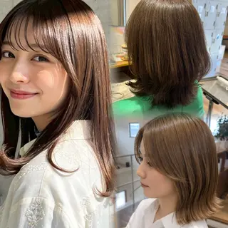 セミロング 🪞顔周りカット🪞 北里朋子のヘアスタイル