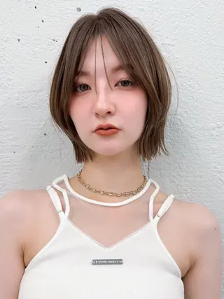 ショート おしゃれボブ/暖色 カラー🧶いろはのヘアスタイル