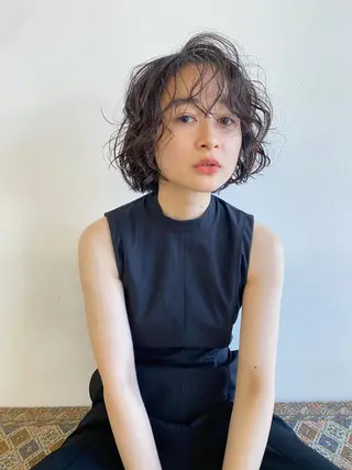 ショート カラー ヘアアレンジ レイヤーカット🎀 NANAHAのヘアスタイル