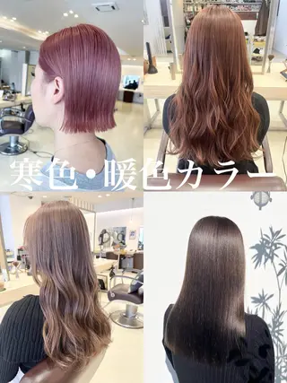 ミディアム カラー∫カット∫ 髪質改善🤍MIKUのヘアスタイル