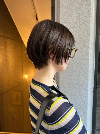 ショート カラー ブラウンカラー 🦔🪷なりたりみのヘアスタイル