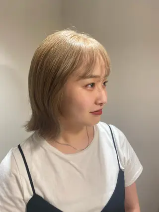 ミディアム カラー メンズ清潔感のプロ 💈メンズパーマ藤田のヘアスタイル