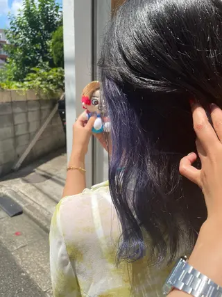 ミディアム カラー ヘアアレンジ REONA🪽✨薬院 レイヤーカット🫧のヘアスタイル