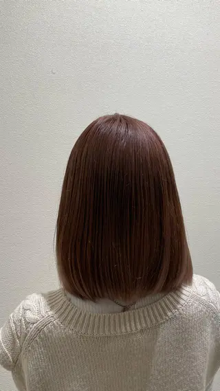ミディアム 髪質改善縮毛矯正 堀田陸斗のヘアスタイル