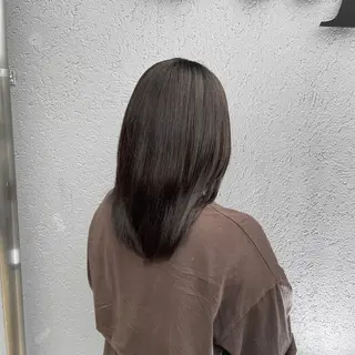 ミディアム ❤️スダユキナ❤️ 髪質改善水素カラーのヘアスタイル
