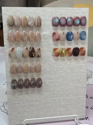 ネイル ネイル💕& まつ毛パーマのネイルデザイン
