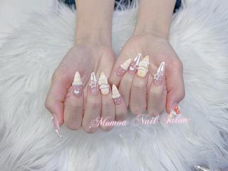 ネイル MoMoA Nail ネイル長さ出し専門店のネイルデザイン