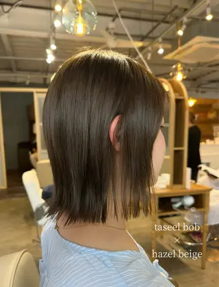 ミディアム カラー 🍊暖色/ボブ chihiro🌼ོのヘアスタイル