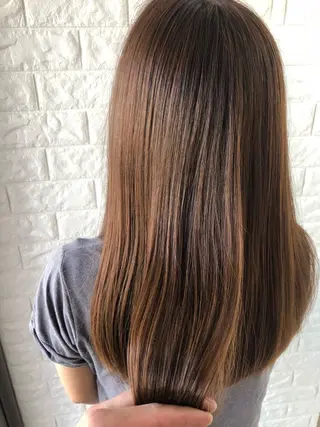 ロング 縮毛矯正/髪質改善 主税巧一のヘアスタイル