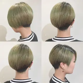 ショート カラー ヘアアレンジ 柔らか垢抜けｶﾗｰと ｶｯﾄ🫧ASUKAのヘアスタイル
