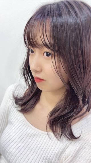 ミディアム カラー 平田 一成のヘアスタイル