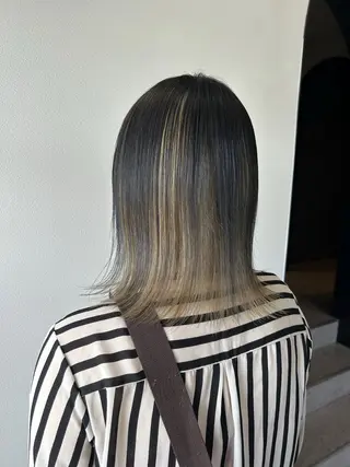 ミディアム カラー SHIINA 完全/半個室のヘアスタイル