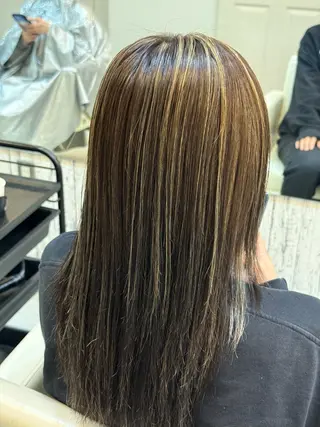 カラー レディースモデル募集 角快利のヘアスタイル