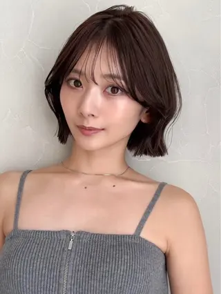 ミディアム 🇰🇷韓国ボブ/ 縮毛矯正🇰🇷愛誠のヘアスタイル