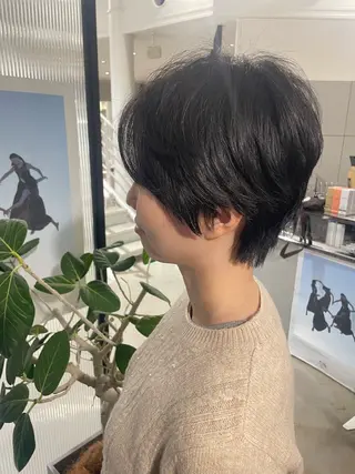 ショート パーマ カット／ブリーチ／ メンズ／モデル募集中のヘアスタイル