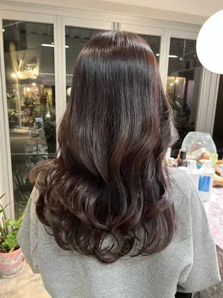 ロング カラー 池田 寿子のヘアスタイル