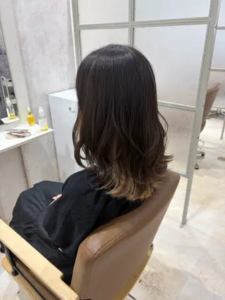 ミディアム 💙まこと💙艶 カラー(Rico)のヘアスタイル