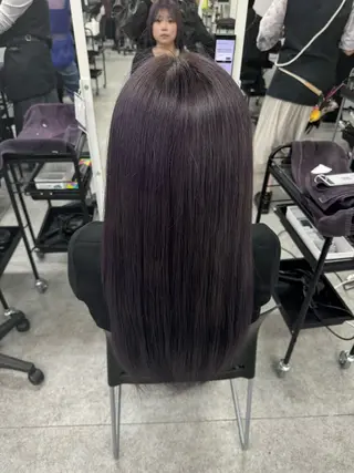 ロング カラー 大人っぽ韓国🤍ブリ ーチ/mitsukiのヘアスタイル
