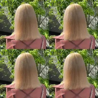 ミディアム カラー 🌿レイヤー/ブリー チ/🌿JINのヘアスタイル