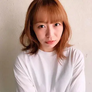 ミディアム カラー 中川 竜誠のヘアスタイル