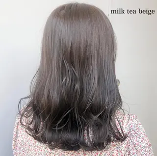 セミロング カラー パーマ ヘアアレンジ メンズ キッズ ネイル マツエク・マツパ 当日予約⭕️ Rene’のヘアスタイル