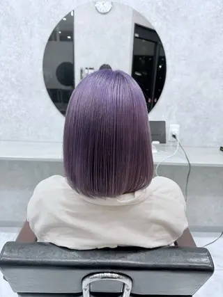 ショート カラー 🌺ハイトーン🌺 矢葺 なぎさ🌺🌺のヘアスタイル