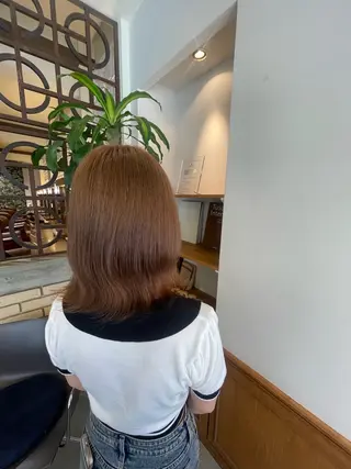 ミディアム 下元 舞香のヘアスタイル