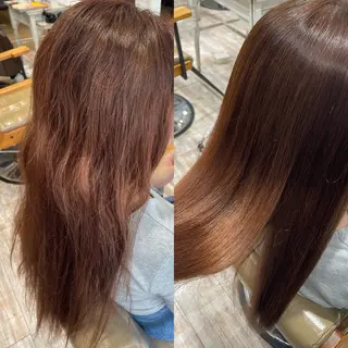 ロング 東 歩音のヘアスタイル