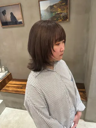 ミディアム 新宿/顔周りカット +レイヤー=しずく♩のヘアスタイル